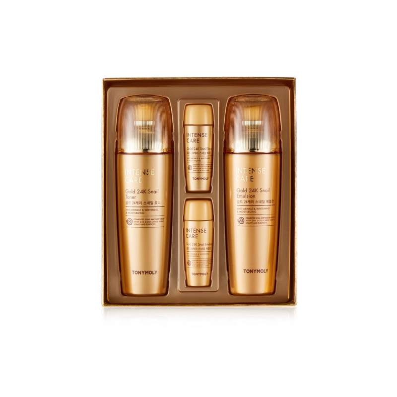 Tonymoly Intense Gold 24K snail skincare