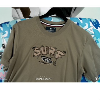 Memo By AEIOU เสื้อยืด Memo Supersoft Premium ลายปัก California Surf สินค้าลิขสิทธิ์แท้