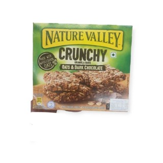 Nature Valley Oats&amp; Dark Chocolate Crunchy Granola Bars ธัญพืช อบกรอบ 210g