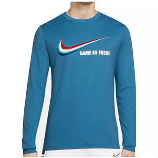 ใหม่แท้ นําเข้า พร้อมส่ง✅ Nike Mens “Game So Fresh” Basketball Long Sleeve T-Shir