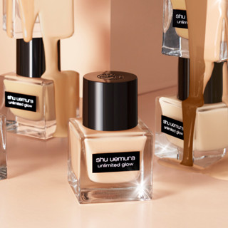shu uemura ชู อูเอมูระ รองพื้น unlimited glow foundation ปริมาณ 35 ml ฟินิชผิวโกลว์ รับประกันของแท้ 100% ส่งตรงจากญี่ปุ่น