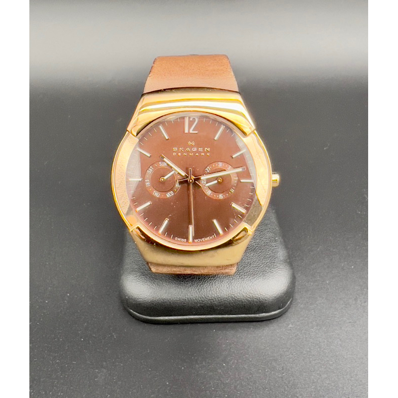 นาฬิกา SKAGEN DENMARK Day-Date 40มม. ชุบทองชมพู