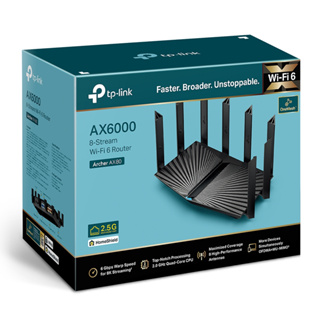 เร้าเตอร์ TP-LINK (ARCHER-AX80) Router Wireless AX6000 Router with 2.5G