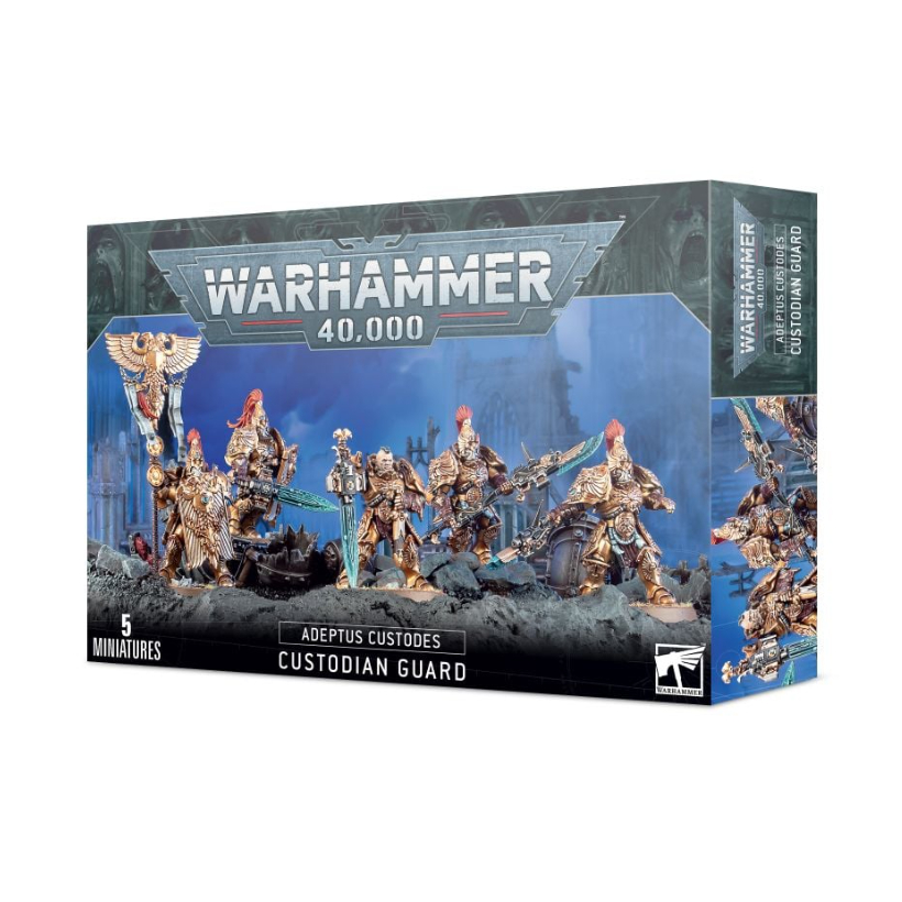 [200A พร้อมส่ง] WARHAMMER 40K : ADEPTUS CUSTODES CUSTODIAN GUARD SQUAD โมเดลเกมสนามจำลอง