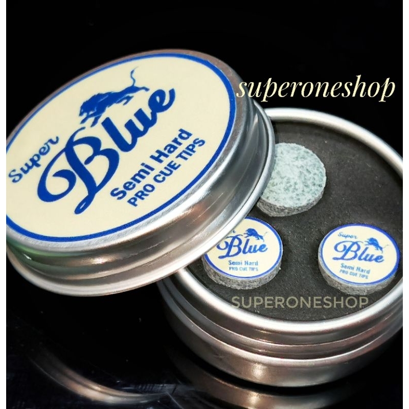 หัวคิว Super Blue ซุปเบอร์บลู 11 mm. 1 ตลับ 3 หัว (ระดับความแข็ง m)