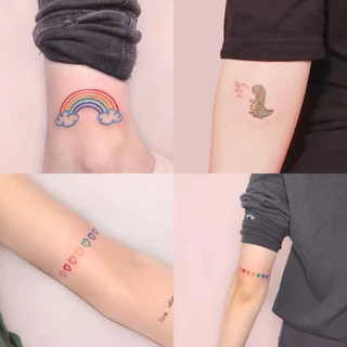 New📌พร้อมส่ง📌สติกเกอร์รอยสักมินิมอล รอยสักins tattooรอยสักชั่วคราว🇹🇭พร้อมส่ง ถูกสุดในช้อปปี้💯
