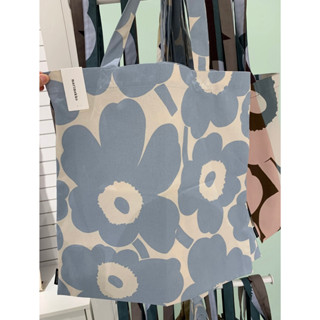 ของแท้ 100% กระเป๋าผ้า Marimekko Tote Bag /กระเป๋าผ้าใบ กระเป๋าสะพายข้าง กระเป๋าช้อปปิ้ง