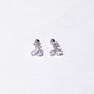 จิวต่างหูเกาหลี More Than Piercing: A086 Diamond Cherry