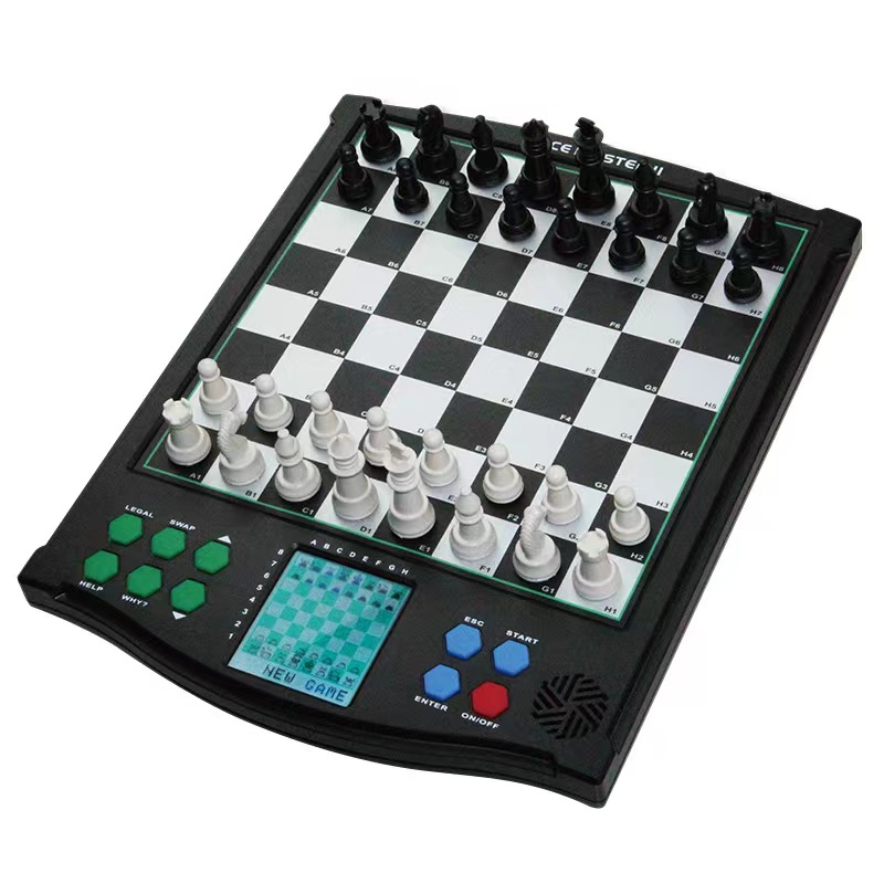 Funny Electronic Chess Computer Plastic High Quality Travel Intelligent Digital Chess Board Set Fami