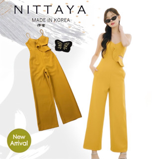 ราคาถูกที่สุด!! NITTAYA จั้มสายเดี่ยวระบายเฉียง ว้าวข้าง เรียบหรูดูแพง