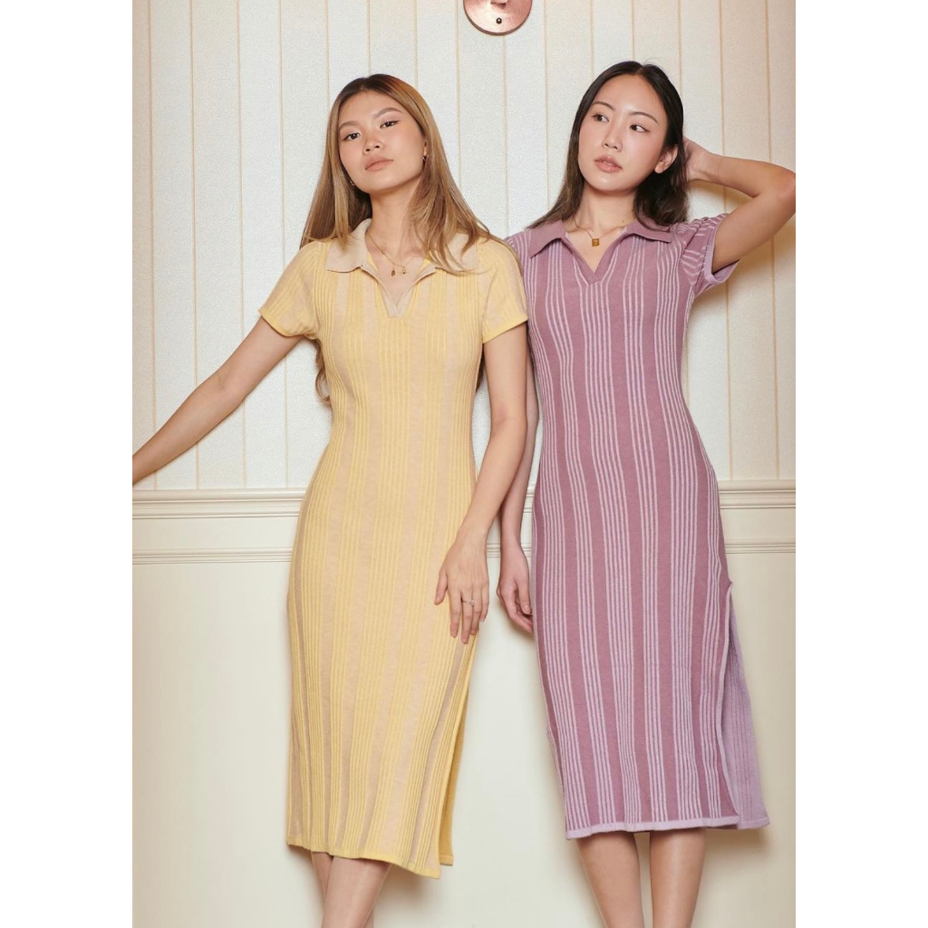 MAD MAMA - Polo Knit Dress พร้อมส่ง
