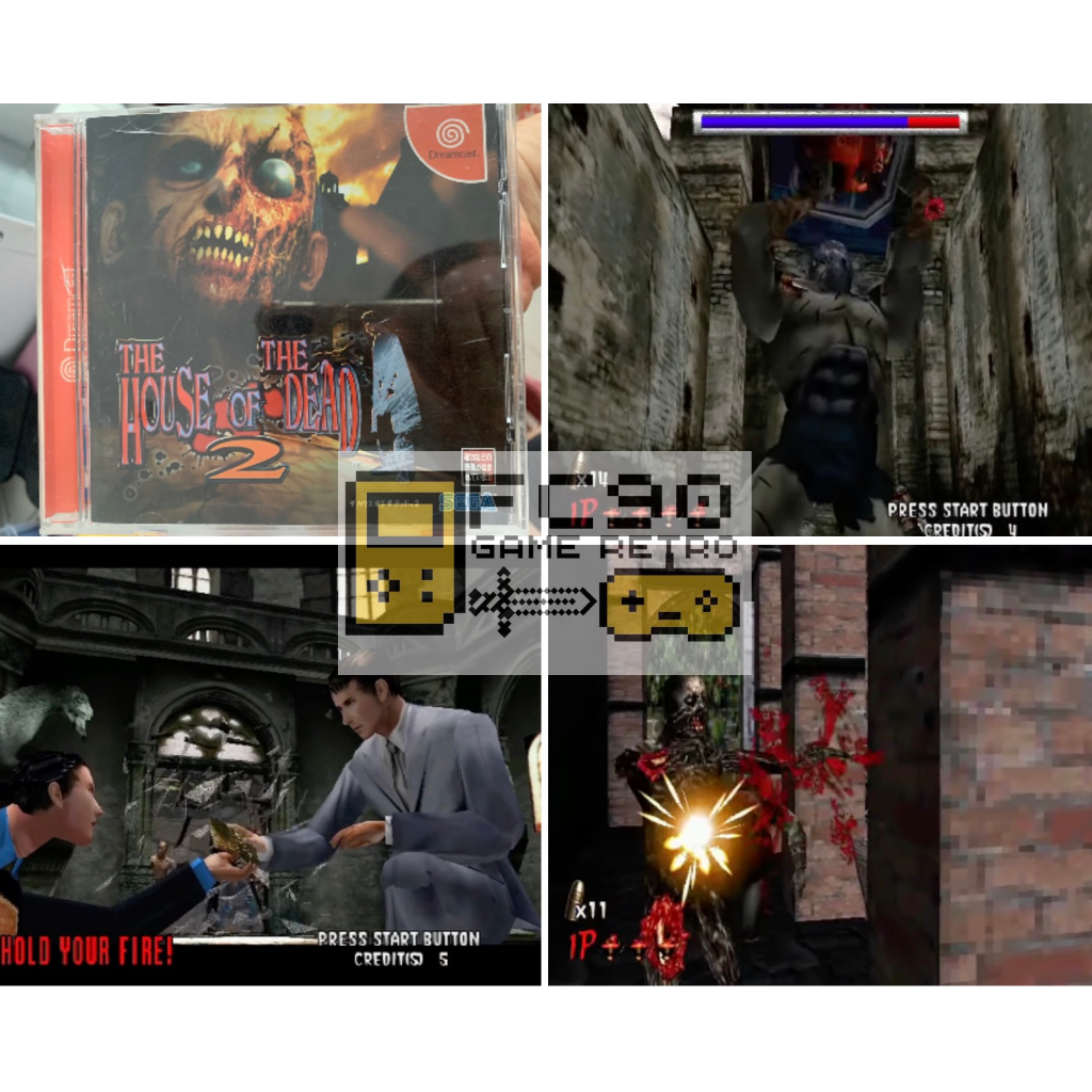 แผ่นเกม  The House of the Dead 2 [DC] แผ่นมือสอง สำหรับนักสะสมเกมเก่ายุค90 ดรีมแคสต์