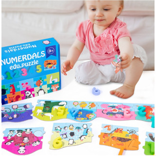 Number puzzle &amp; Alphabet matching จิ๊กซอว์ ตัวอัษร ตัวเลข เสริมทักษะ ของเล่นแนวมอนเตสซอรี่ ของเล่นแนวสาธิต 3D Jigsaw