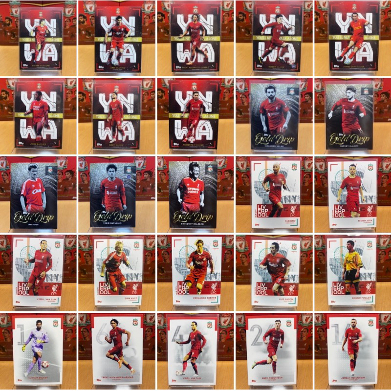 การ์ดสะสมฟุตบอล กล่อง Liverpool Team Set ลิขสิทธิ์แท้จาก Topps