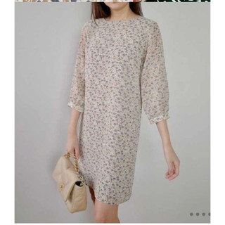 MY daisy dress เดรสแขน 4 ส่วนคล่องตัว ใส่ทำงานก็ได้ ใส่เที่ยวก็ดี