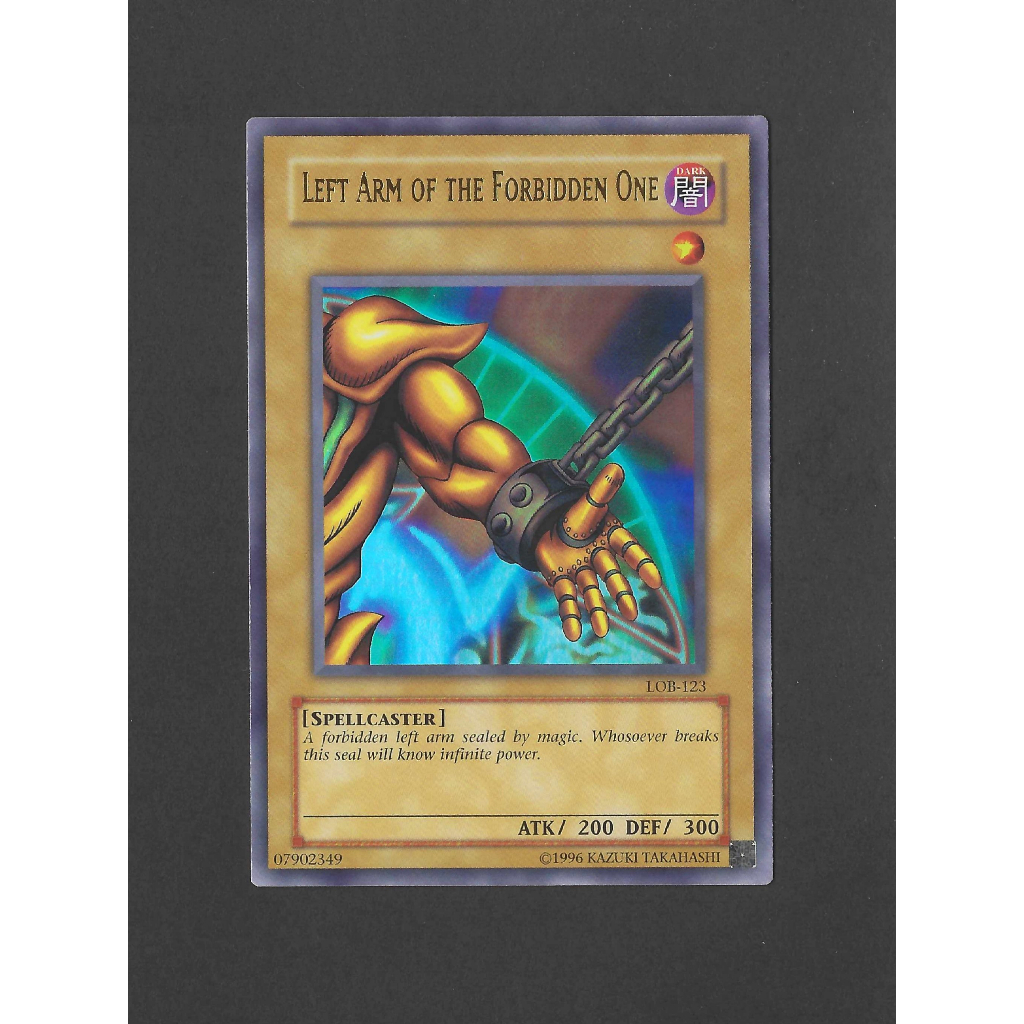 การ์ด YuGiOh (TCG) - Left Arm of the Forbidden One (แขน Exodia) LOB-123 - North American English