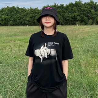 (🔥พร้อมส่งเสื้อเฮีย🔥) เสื้อ Billie Eilish  ผ้าCotton 100% มีสองสี ทั้งทรงปกติและ OVERSIZE