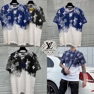 LOUIS VUITTON MINOGRAM T-SHIRT UNISEX 💙🤎 เสื้อยืด LV 🏷️Hiend 1:1 cotton 💯 ร้านค้าจัดส่งไ