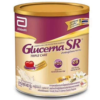 💢พร้อมส่ง💥 Glucerna SR ขนาด400g. กลูเซอนา รสวานิลลา สำหรับผู้ป่วยเบาหวาน