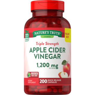 Natures Truth Apple Cider Vinegar 1,200 mg. (200Capsules) แอปเปิ้ลไซเดอร์