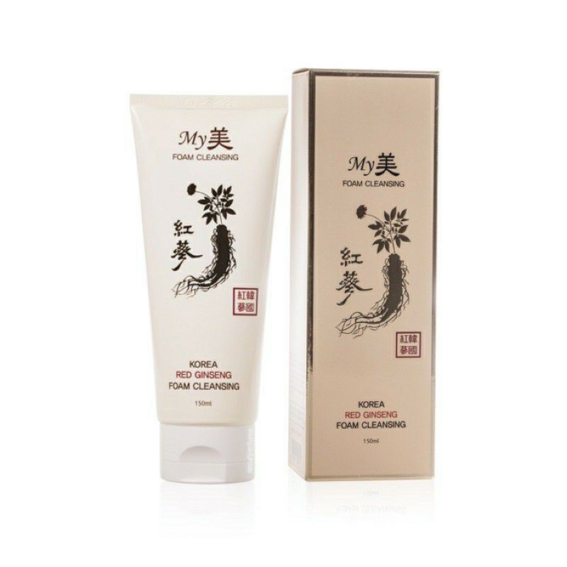 My Korea Red Ginseng Foam Cleansing 150 ml. โฟมล้างหน้าสกัดจากโสมเกาหลีแท้