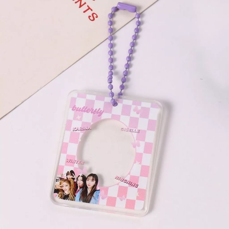 พวงกุญแจ จี้กรอบรูป Kpop Aespa