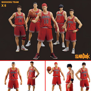 ฟิกเกอร์ Slam Dunk สแลมดังก์ Shohoku โชโฮคุ Sakuragi ซากุรางิ Akagi อาคากิ Rukawa รุคาว่า Mitsui มิสึอิ Ryota เรียวตะ x5