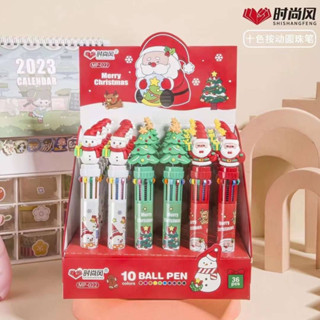 Christmas Ball Pen 10 colors x 36pcs