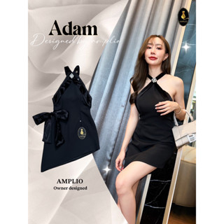 ราคาถูกที่สุด!! Amplio(แอมพริโอ) ADAM DRESS เดรสกำมะหยีสีดำ