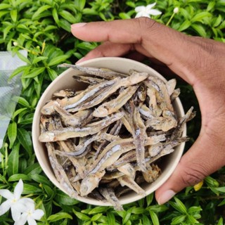 (4 บาท) ปลากะตัก ปลาฉิ้งฉ้าง ขนาดทดลอง 20 กรัม dry sprats for cooking from Thailand