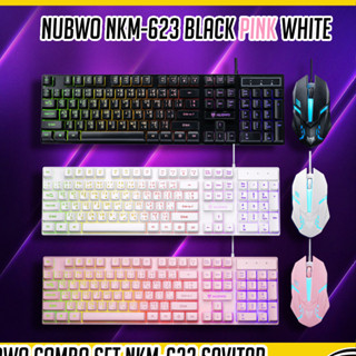 ชุดคู่ คีย์บอร์ด เมาส์ Keyboard+Mouse gaming Nubwo NKM-623 Savitar