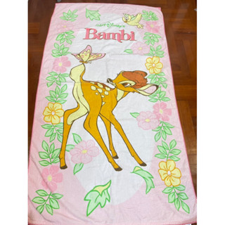 ⭐️ NEW ⭐️ Rare Bambi Towel Disney ดิสนีย์ ผ้าเช็ดตัว กวางแบมบึ้ หายาก งานลิขสิทธิ์ แท้