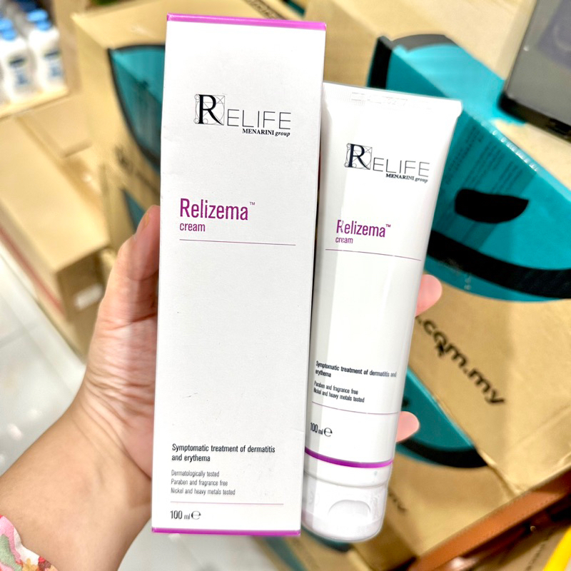 Relife Relizema cream 100ml 40ml ครีมสำหรับผิวแห้งคัน40ml.Exp.03/2027