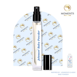 [พร้อมส่ง] Moments Perfume น้ำหอม กลิ่นแป้งเด็กจอนสัน สีขาว ขนาดพกพา