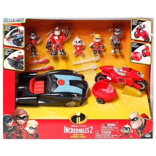 ชุดของเล่น The Incredibles 2 Junior Super Family 8 Pack แอ็คชั่นฟิกเกอร์