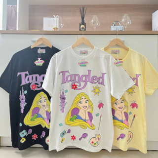 ◕◡◕ LAB SILK ◕◡◕ เสื้อยืด Oversize สกรีนลาย Tangled 🧝🏻‍♀️ มาน่ารักด้วยกันนะค้าา &gt;&lt;