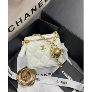 💓พร้อมส่งChanel mini box bag whiteสีขาว งานVIP Gift ใช้สลับแท้💓