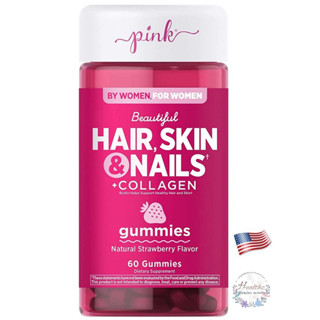 WOMEN HAIR SKIN NAIL COLLAGEN I &amp; III BIOTIN 60 Gummies NATURES TRUTH กัมมี่ VITC E คอลลาเจน ไบโอติน ผิวชุ่มชื่น ผมร่วง