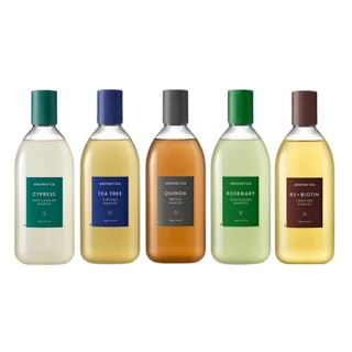 Aromatica Rosemary Scalp Scaling, Tea Tree Purifying Shampoo, Hair Thickening Conditioner, Cypress Deep Cleansing 400ml