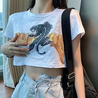 เสื้อครอปผ้านิ่ม free size