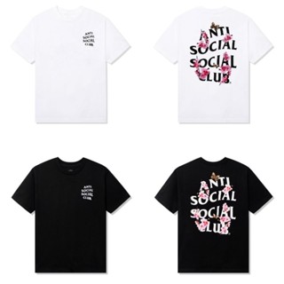 [ ของแท้ ] เสื้อยืด Anti social social club Kkoch Black and White Tee ลายสุดฮิต ของใหม่ พร้อมส่ง