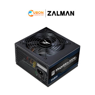 POWER SUPPLY (อุปกรณ์จ่ายไฟ) ZALMAN MEGAMAX 500W 80PLUS WHITE รับประกัน 3 ปี (ZM500-TXII)