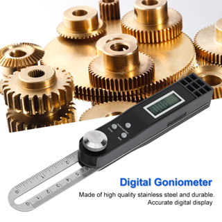 Gemini308 จอแสดงผลดิจิตอล T ไม้โปรแทรกเตอร์ Activity Angel Ruler Stainless Steel Digital Goniometer