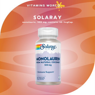 Solaray, monolaurin, 500 mg, contains 60 VegCap. (V.238)