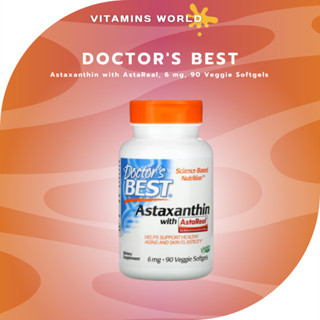 Doctors Best, Astaxanthin with AstaReal, 6 mg, 90 Veggie Softgels (V.936)