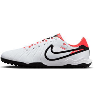 รองเท้าฟุตบอลไนกี้เทมโป้ร้อยปุ่ม NIKE TIEMPO LEGEND 10 ACADEMY TF - WHITE/BLACK BRIGHT CRIMSON