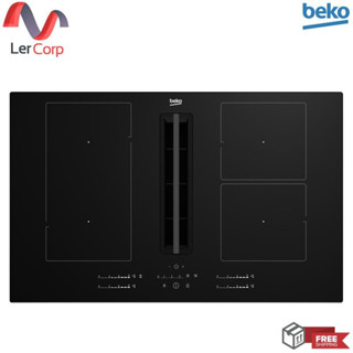 (Beko) เตาฝังพร้อมที่ดูดควันในตัว (Induction, 80 ซม.) HIXI 84700 UF