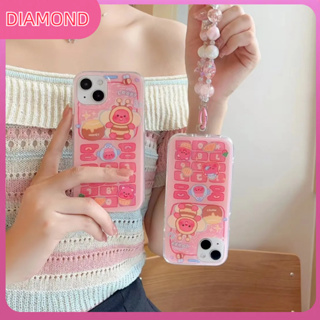 💲คูปองเคลม💲เคสไอโ case for iphone 11 12 ผึ้งทับทิม พร้อมโซ่ เคส 14 13 12 11 pro max ซิลิโคนเหลวมีความทนทาน