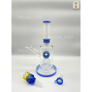 บ้องแก้ว Glass Bong ขวดแก้วสมุนไพร สูง 9.4 นิ้ว = 24 cm