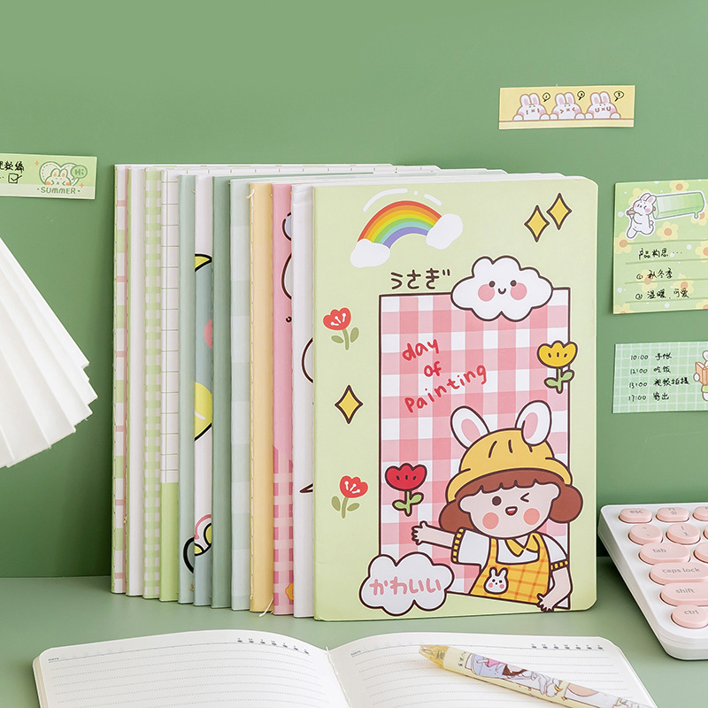 ✿notebook✿A5 สมุดโน๊ต จดบันทึก มีเส้นบรรทัด ขนาดA5 30หน้า สุ่มลายจากตัวเลือก สมุดจดบันทึก ลายน่ารักมากๆ